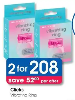 Clicks Clicks Vibrating Ring offer