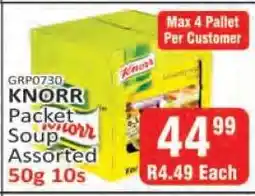 KitKat Cash and Carry KNORR Packet Soup Assorted 50g 10s offer