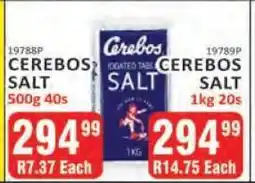 KitKat Cash and Carry Cerebos Salt 500g offer