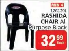 KitKat Cash and Carry RASHIDA CHAIR All Purpose Black offer