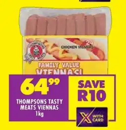 Shoprite THOMPSONS TASTY MEATS VIENNAS offer