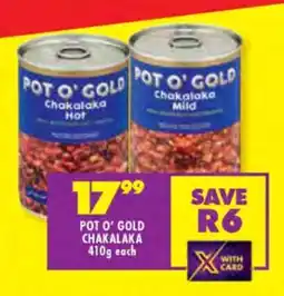 Shoprite POT O’ GOLD CHAKALAKA offer