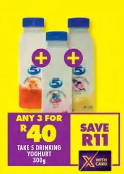 Shoprite TAKE 5 DRINKING YOGHURT 300g offer