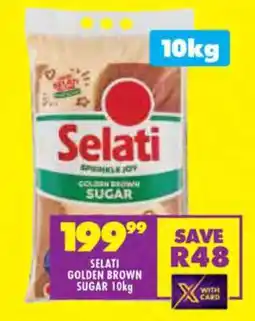 Shoprite SELATI GOLDEN BROWN SUGAR 10kg offer
