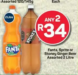 Pick n Pay Fanta, Sprite or Stoney Ginger Beer Assorted 2 Litre offer