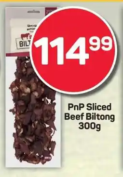Pick n Pay PnP Sliced Beef Biltong 300g offer