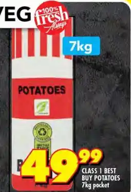 Shoprite CLASS 1 BEST BUY POTATOES offer