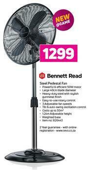 Game Bennett Read Steel Pedestal Fan offer