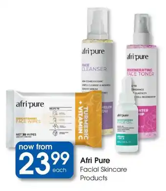 Clicks Afri Pure Facial Skincare Products offer