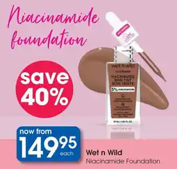 Clicks Wet n Wild Niacinamide Foundation offer