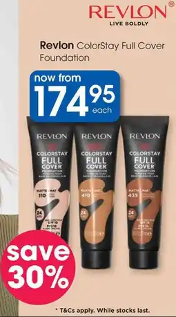 Clicks Revlon ColorStay Full Cover Foundation offer