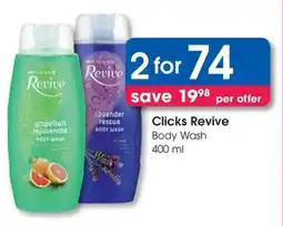 Clicks Revive Body Wash