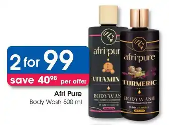 Clicks Afri Pure Body Wash offer