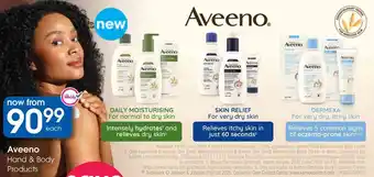 Clicks Aveeno Hand & Body Products offer