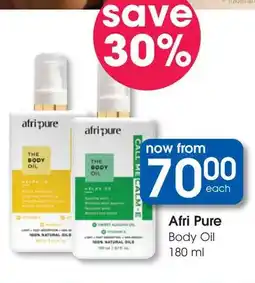 Clicks Afri Pure Body Oil offer