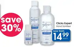 Clicks Clicks Expert Hand Sanitiser offer
