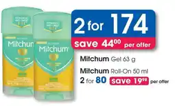 Clicks Mitchum Gel offer
