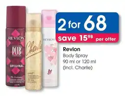 Clicks Revlon Body Spray offer