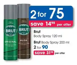 Clicks Brut Body Spray offer