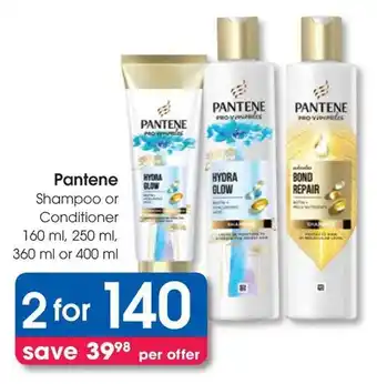 Clicks Pantene Shampoo or Conditioner offer