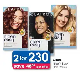 Clicks Clairol Nice'n Easy Hair Colour offer