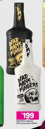 Game Dead Man's Spiced Or Coconut Rum-750ml Each offer