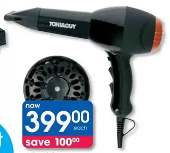 Clicks Toni&Guy 1800 Watt Hairdryer offer