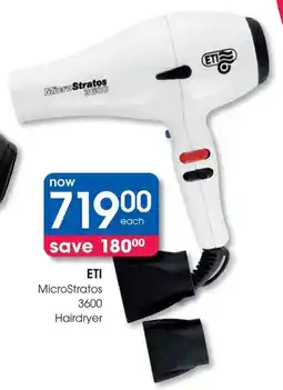Clicks ETI MicroStratos 3600 Hairdryer offer