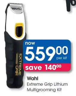 Clicks Wahl Extreme Grip Lithium Multigrooming Kit offer