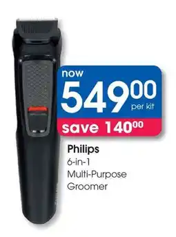 Clicks Philips 6-in-1 Multi-Purpose Groomer offer