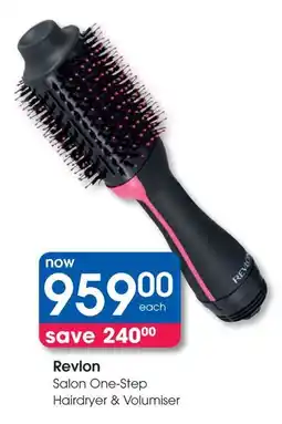 Clicks Revlon Salon One-Step Hairdryer & Volumiser offer