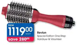 Clicks Revlon Special Edition One-Step Hairdryer & Volumiser offer