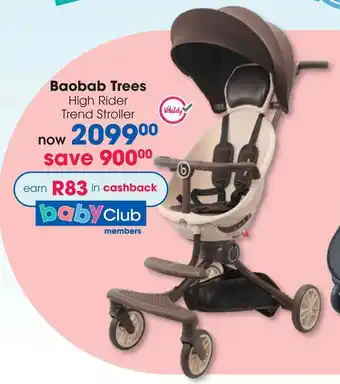 Clicks Baobab Trees High Rider Trend Stroller offer