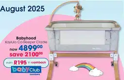 Clicks Babyhood Kaylula Co-Sleeper Cradle offer