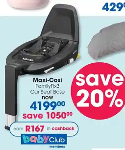 Clicks Maxi-Cosi FamilyFix3 Car Seat Base offer