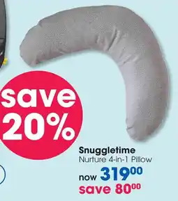 Clicks Snuggletime Nurture 4-in-1 Pillow offer