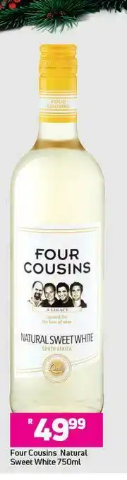 Game Four Cousins Natural Sweet White-750ml offer