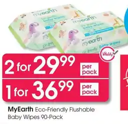 Clicks MyEarth Eco-Friendly Flushable Baby Wipes offer
