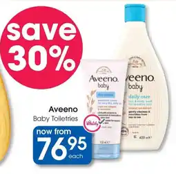 Clicks Aveeno Baby Toiletries offer