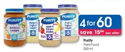 Clicks Purity Third Food offer