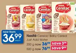 Clicks Nestlé Cerelac Baby Cereal Just Add Water offer