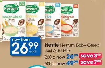 Clicks Nestlé Nestum Baby Cereal Just Add Milk offer