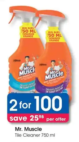 Clicks Mr. Muscle Tile Cleaner offer