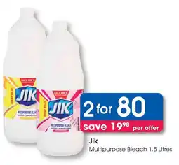 Clicks Jik Multipurpose Bleach offer