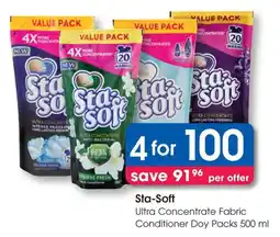 Clicks Sta-Soft Ultra Concentrate Fabric Conditioner Doy Packs offer