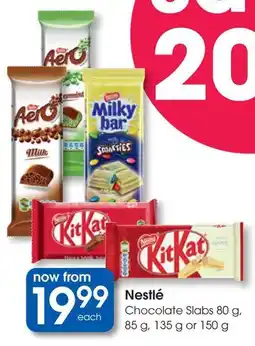 Clicks Nestlé Chocolate Slabs offer