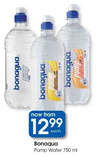 Clicks Bonaqua Pump Water offer