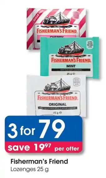 Clicks Fisherman's Friend Lozenges offer