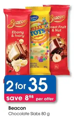 Clicks Beacon Chocolate Slabs offer