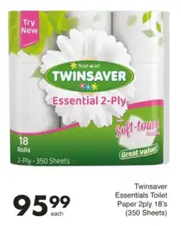 Save Hyper Twinsaver Essentials Toilet Paper 2ply offer